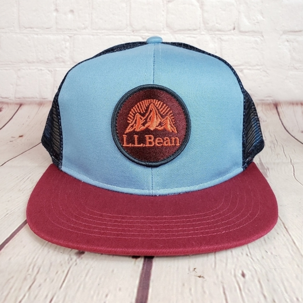 NEW LL Bean Mountain Patch Trucker Hat